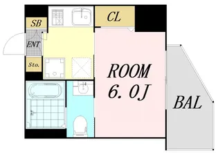 ワールドアイ大阪城EASTアドバンス【11階】の間取り