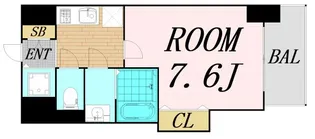 Luxe新大阪4【10階】の間取り