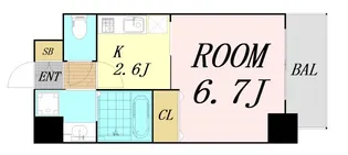 1Kの間取り画像