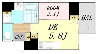 ソルテラス阿波座ウィズ【13階】の間取り