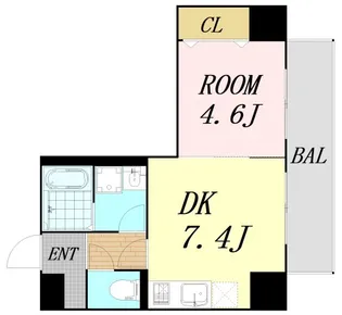 アートレジデンス上町【4階】の間取り