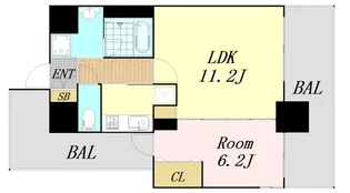 CUORE【8階】の間取り
