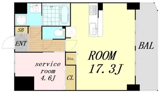 エクシアテラス梅田【4階】の間取り