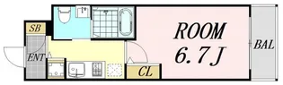 エスリード江坂江の木町【5階】の間取り