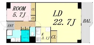 江の木公園スカイハイツ【10階】の間取り