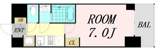 S-RESIDENCE都島【7階】の間取り