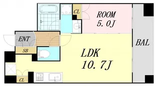 1LDKの間取り画像