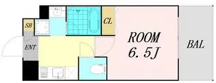 S-FORT難波西【5階】の間取り