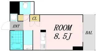 大阪府大阪市西区南堀江4丁目【マンション】の間取り