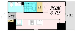 アーデンタワー南堀江【7階】の間取り