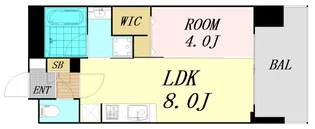 アーバネックス北堀江Ⅱ【2階】の間取り
