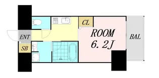 ドゥーエ立売堀【15階】の間取り