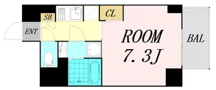 S-RESIDENCE南堀江【3階】の間取り