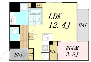 Dimora靭公園【10階】の間取り