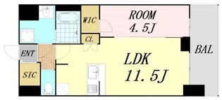 プレサンス大正フレンジ【11階】の間取り