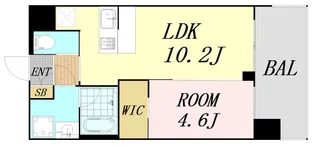 プレジオ阿波座【12階】の間取り