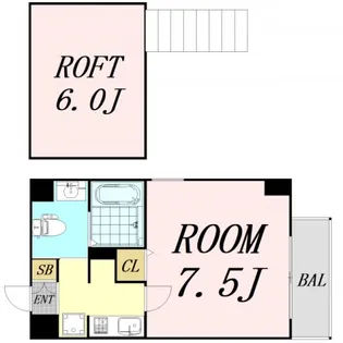 ラフォーレ都島本通2【4階】の間取り