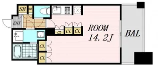 1Rの間取り画像