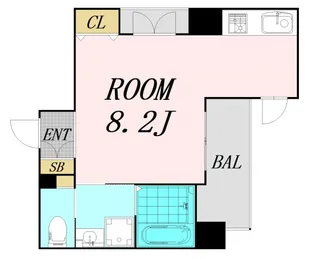 リードエイジ北浜【4階】の間取り