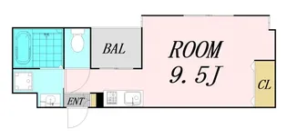 フレアコート北浜【7階】の間取り