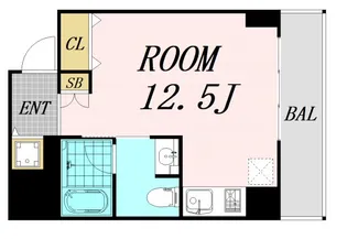 アーバンスタイル心斎橋【6階】の間取り