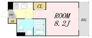 SERENiTE本町エコート【3階】の間取り