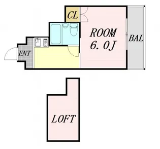 グランドコート新大阪【2階】の間取り
