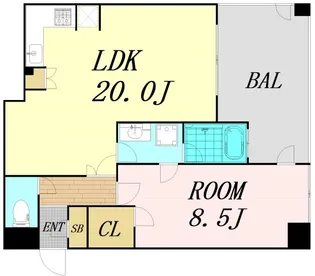 フェニックス日本橋高津【12階】の間取り