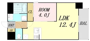 Alivis北梅田 【4階】の間取り