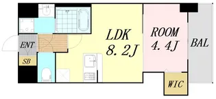 大阪府大阪市北区本庄西2丁目【マンション】の間取り
