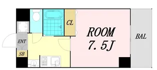 M’プラザ長堀弐番館【7階】の間取り