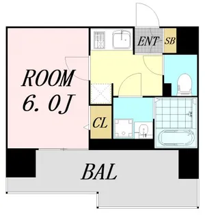 エスリードレジデンス梅田グランゲート【14階】の間取り