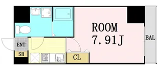 大阪府大阪市北区大淀中3丁目【マンション】の間取り