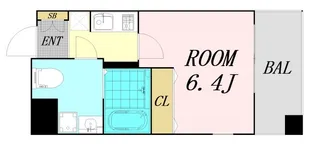 ダイドーメゾン大阪 北堀江【7階】の間取り
