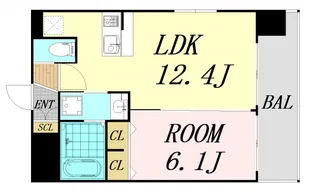 プレジオ海老江【9階】の間取り