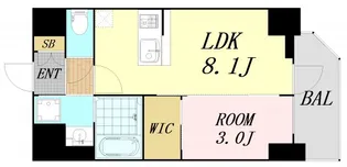 セレニテ福島アリア 【14階】の間取り