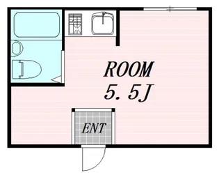 青山ハイツ淡路【5階】の間取り