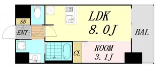 SHOKEN Residence 大阪都島【11階】の間取り