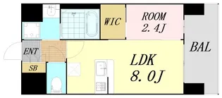 大阪府大阪市浪速区敷津西1丁目【マンション】の間取り