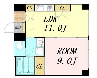 グランヴィ新大阪【7階】の間取り