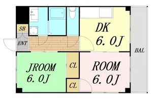 M’プラザ城東五番館【4階】の間取り