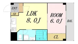 M’プラザ城東五番館【5階】の間取り