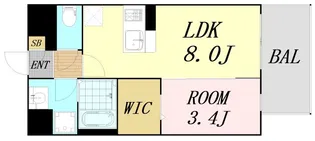 アートレジデンス吉野【2階】の間取り