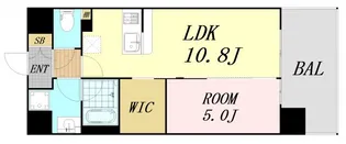 ATKレジデンスなんば【3階】の間取り