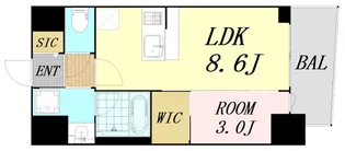 セレニテ江坂グランデ【2階】の間取り