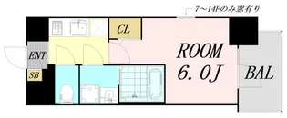 大阪府大阪市北区豊崎6丁目【マンション】の間取り
