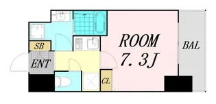 アークグラン大阪WEST【5階】の間取り