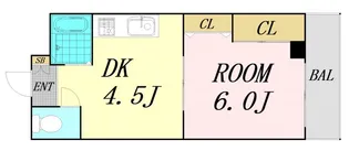 シャンボール今里2番館【5階】の間取り