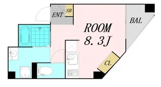 大阪府大阪市西区靱本町3丁目【マンション】の間取り