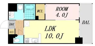 S-RESIDENCE東三国amante【8階】の間取り